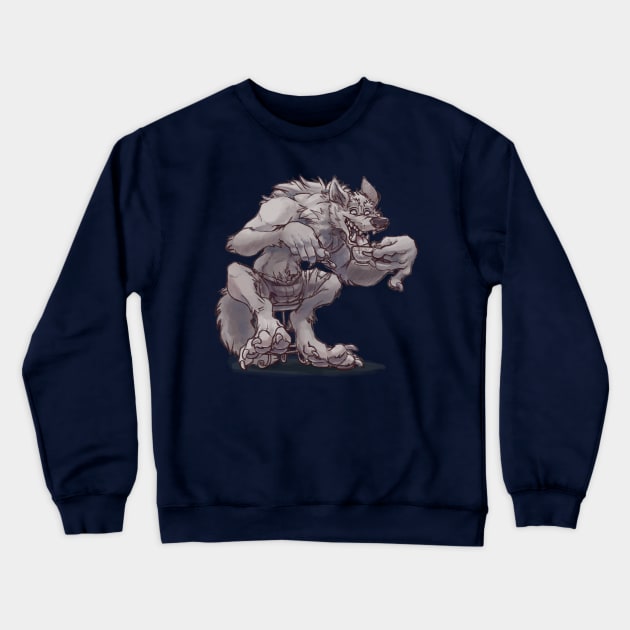 Werewolf Tea Crewneck Sweatshirt by Teaselbone